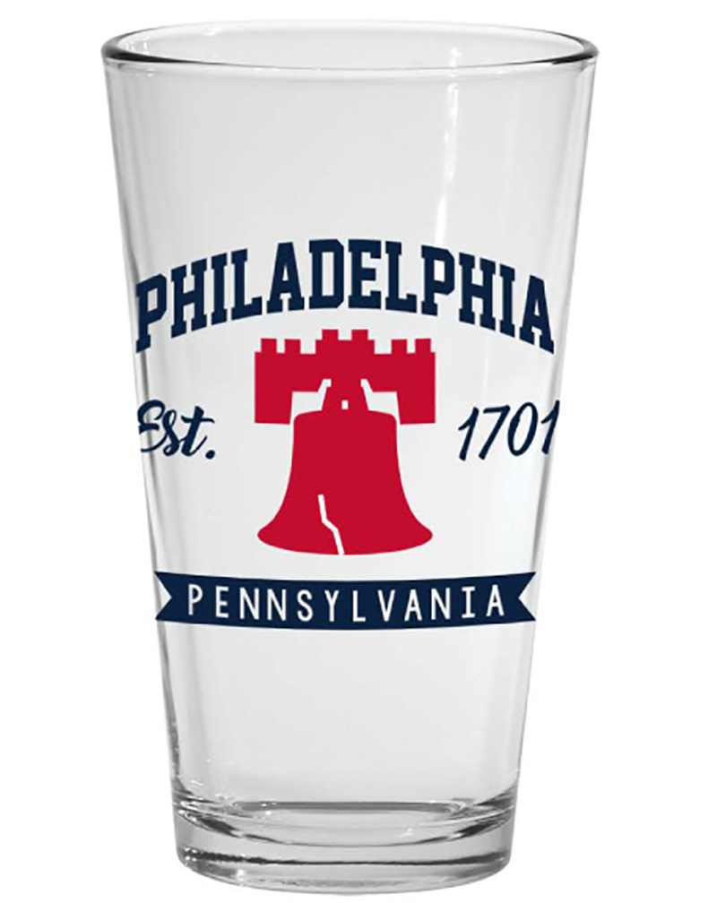 Glass Philadelphia Est. 1701 16Oz Mixing