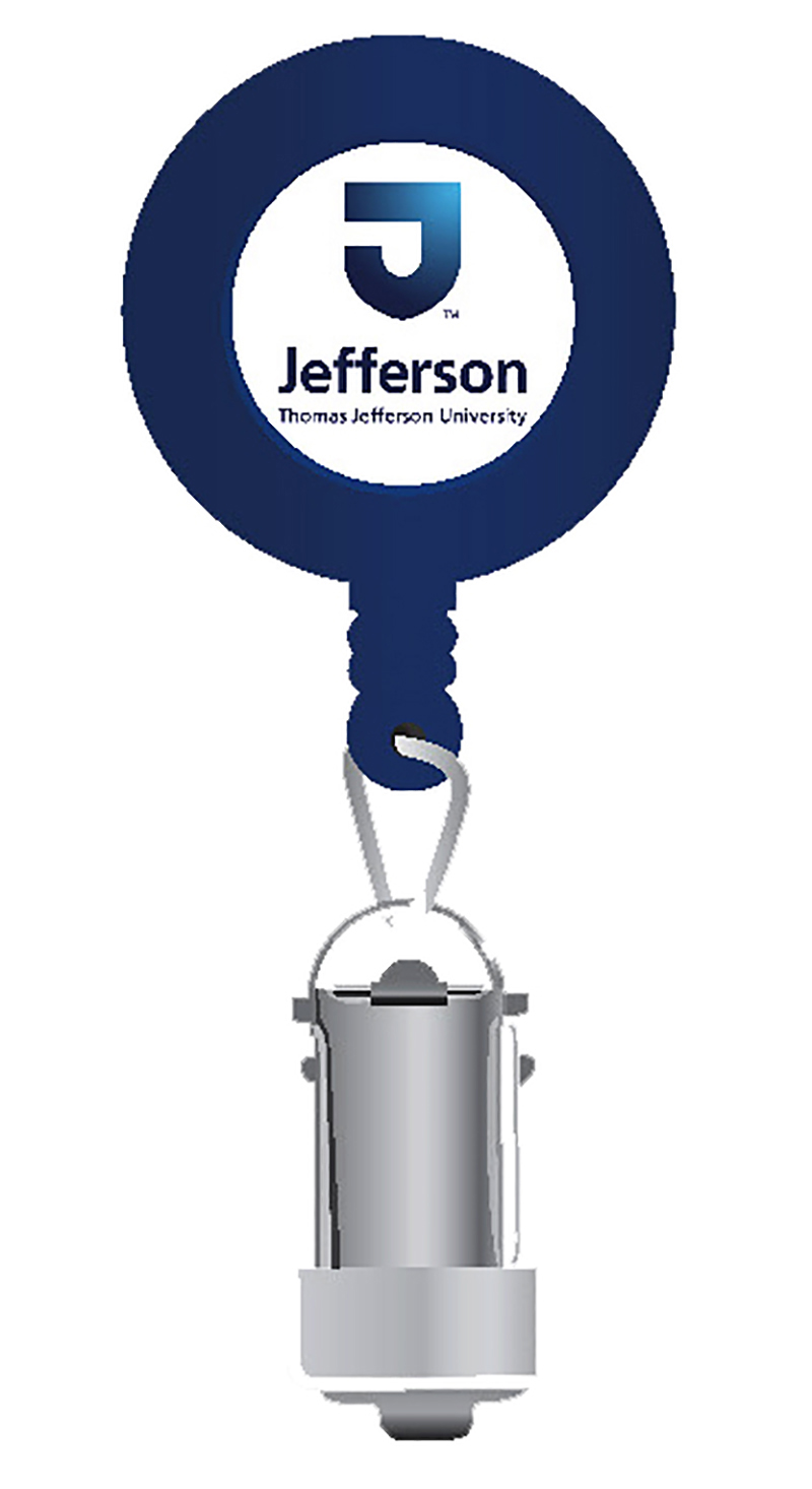   Badge Reel W/Card Clamp Jefferson Logo