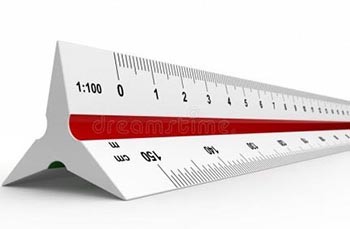 Architect's Scale Ruler 12"